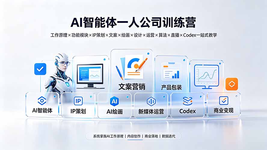 (19502期)AI智能体一人公司训练营:工作原理×功能模块×IP策划×文案×绘画×设计×运营×算法×直播×Codex一站式教学-悟空知识星球