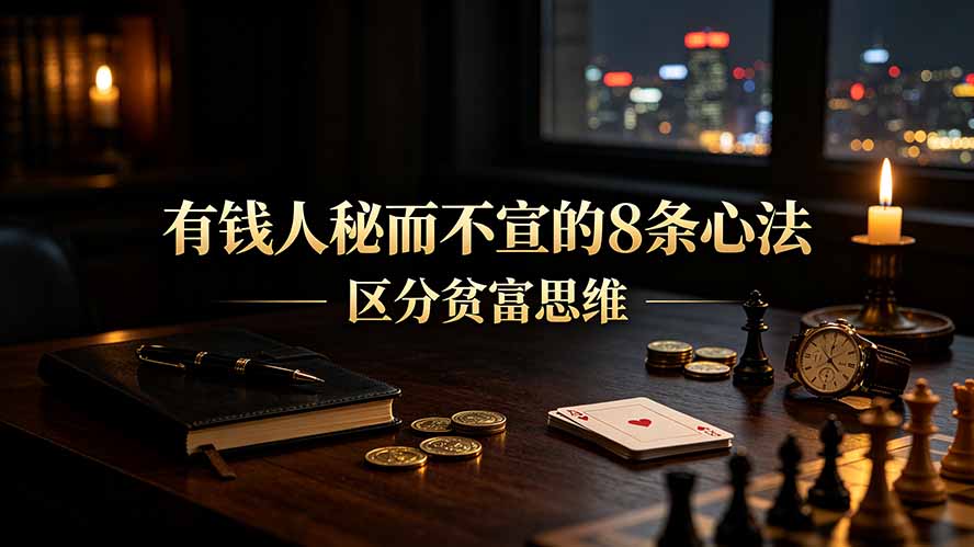 (19413期)付费文章:有钱人秘而不宣的8条心法|区分贫富思维-悟空知识星球