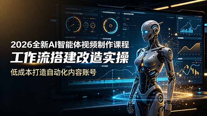 (19127期)2026全新AI Codex智能体视频制作课程,工作流搭建改造实操,低成本打造自动化内容账号-悟空知识星球