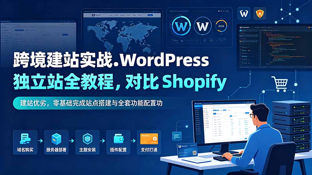 (19546期)跨境建站实战:WordPress 独立站全教程,对比 Shopify 建站优劣,零基础完成站点搭建与全套功能配置-悟空知识星球