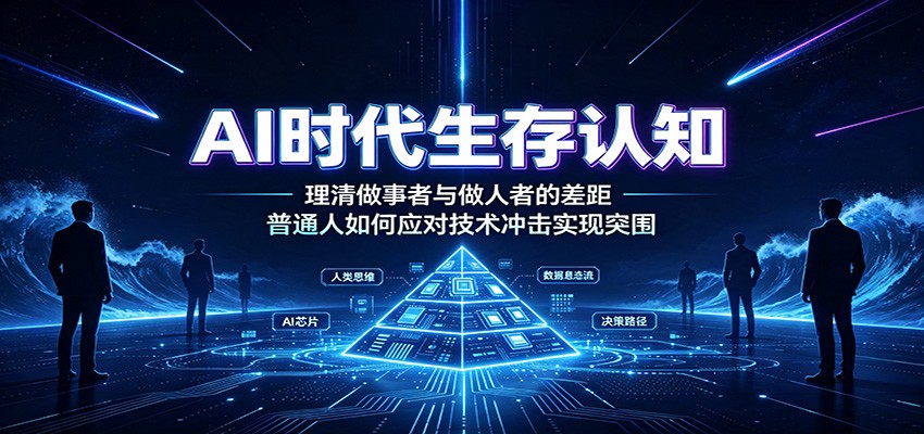 AI时代生存认知:理清做事者与做人者的差距,普通人如何应对技术冲击实现突围-悟空知识星球