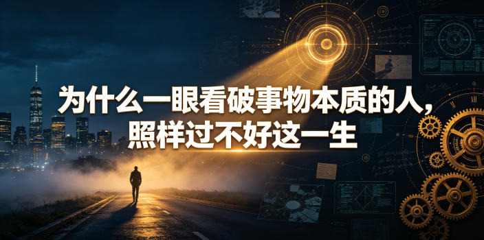 付费文章:为什么一眼看破事物本质的人,照样过不好这一生-悟空知识星球