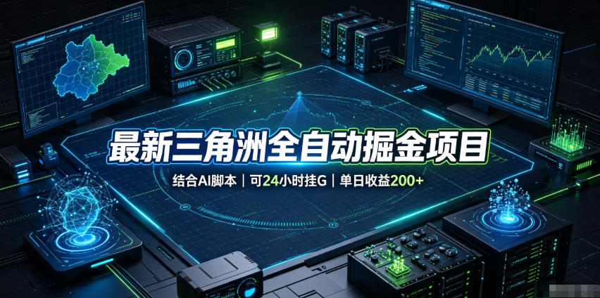 最新三角洲全自动掘金项目，结合AI脚本，可24小时挂G，单日收益200+【揭秘】-悟空知识星球