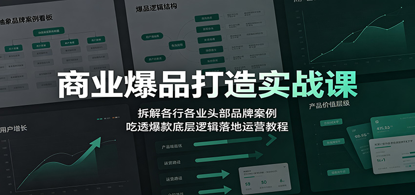 商业爆品打造实战课：拆解各行各业头部品牌案例，吃透爆款底层逻辑落地运营教程-悟空知识星球