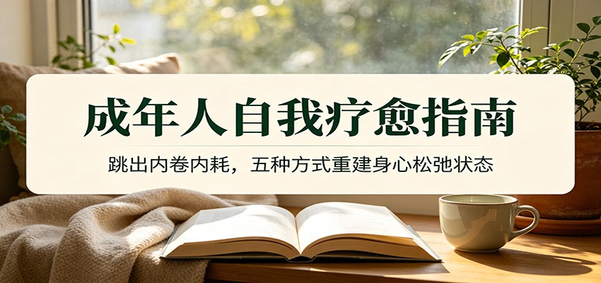 成年人自我疗愈指南:跳出内卷内耗,五种方式重建身心松弛状态-悟空知识星球