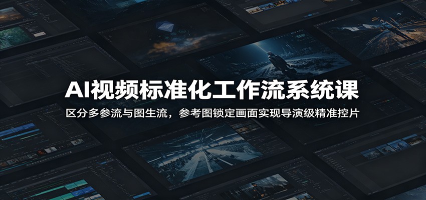 AI视频标准化工作流系统课:区分多参流与图生流,参考图锁定画面实现导演级精准控片-悟空知识星球