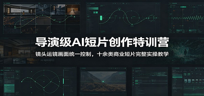 导演级AI短片创作特训营:镜头运镜画面统一控制,十余类商业短片完整实操教学(更新)-悟空知识星球