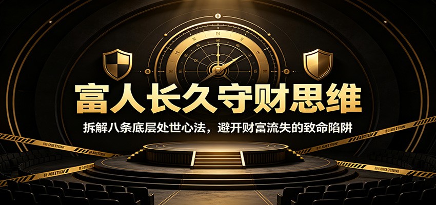 富人长久守财思维：拆解八条底层处世心法，避开财富流失的致命陷阱-悟空知识星球
