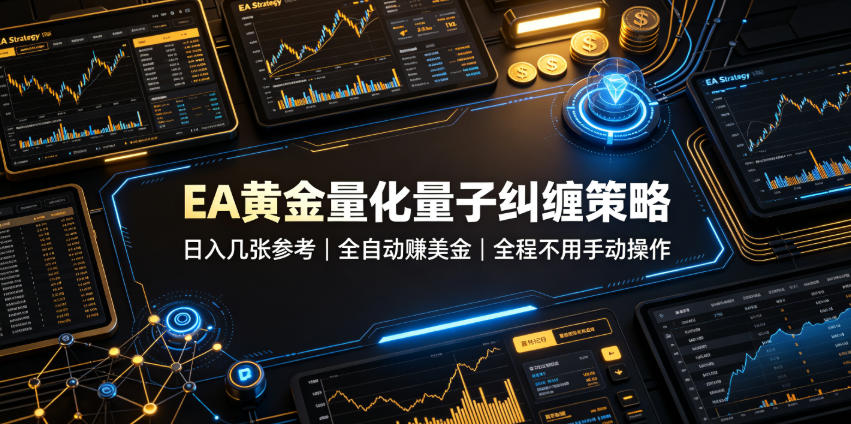 EA黄金量化量子纠缠策略,日入几张,全自动賺美金,全程不用手动操作!【揭秘】-悟空知识星球