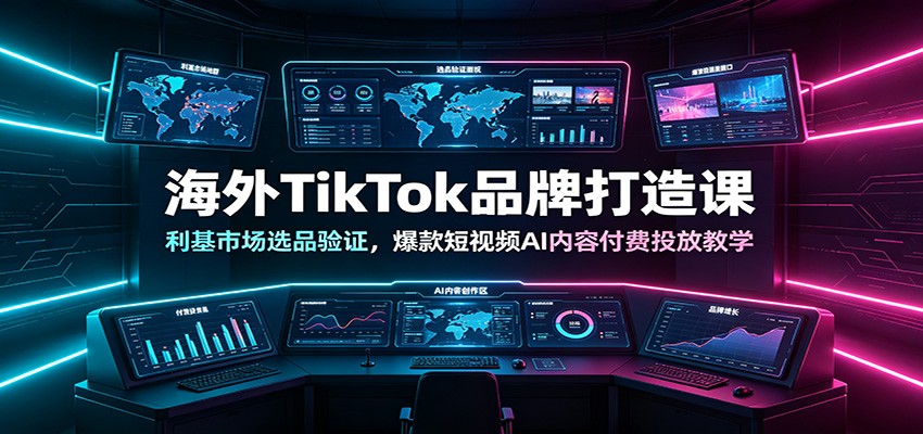 海外TikTok品牌打造课：利基市场选品验证，爆款短视频AI内容付费投放教学-悟空知识星球