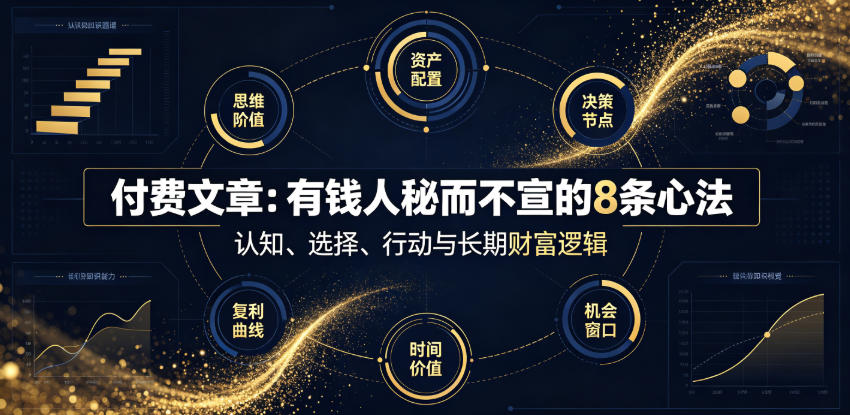 付费文章:有钱人秘而不宣的8条心法-悟空知识星球