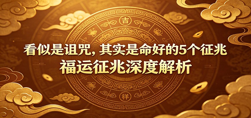 付费文章:《看似是诅咒,其实是命好的5个征兆》福运征兆深度解析-悟空知识星球