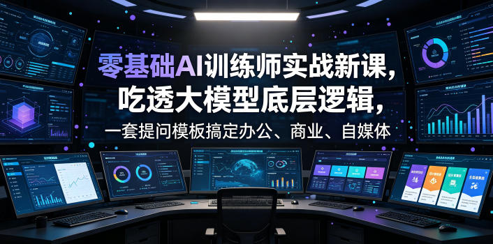 零基础AI训练师实战课,吃透大模型底层逻辑,一套提问模板搞定办公、商业、自媒体、设计、生活全场景AI落地应用-悟空知识星球