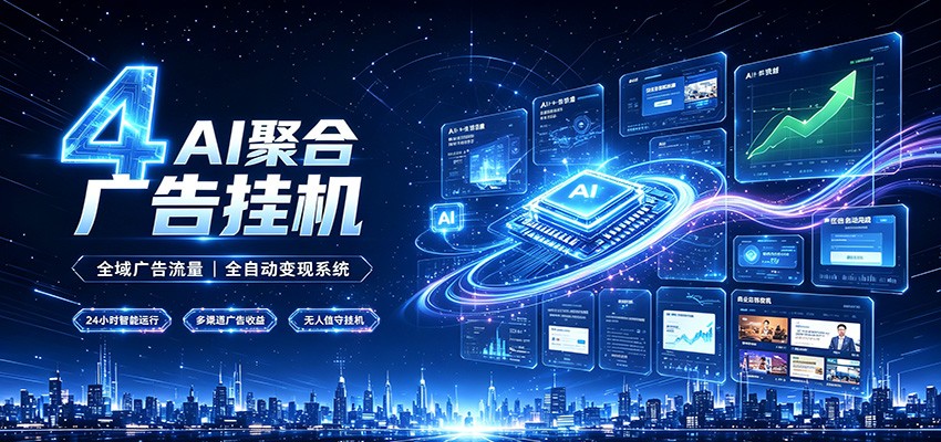 全域广告流量聚合，AI无人挂机稳赚佣金，打造长期稳定被动收入副业-悟空知识星球