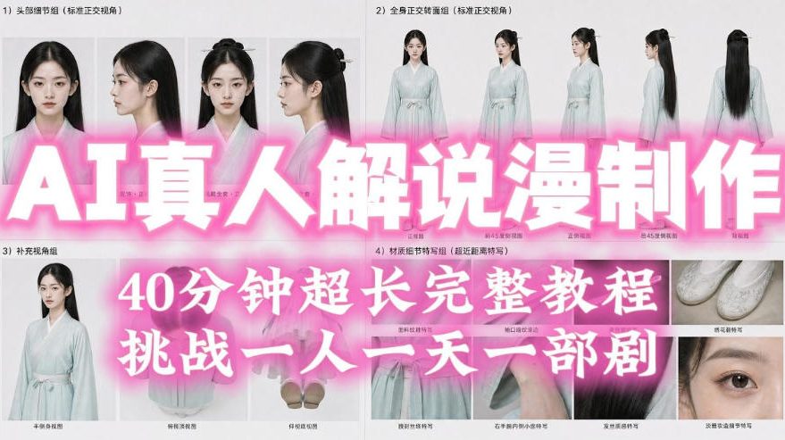 2026年AI真人解说漫剧自动批量化制作教程,40分钟超长完整,自动批量化制作,挑战一人一天一部剧!-悟空知识星球