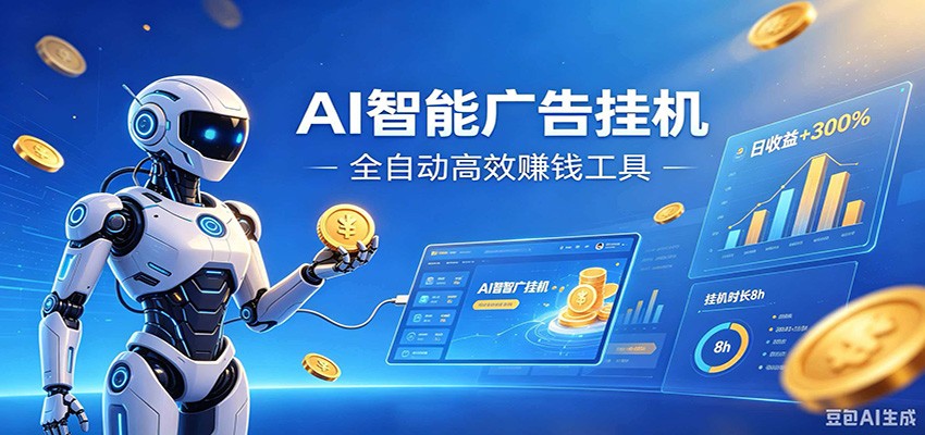AI智能广告挂机,小白轻松上手,在家自动赚收益-悟空知识星球