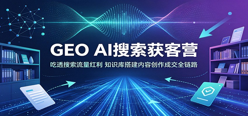 GEO AI搜索获客营:吃透搜索流量红利,知识库搭建内容创作成交全链路-悟空知识星球