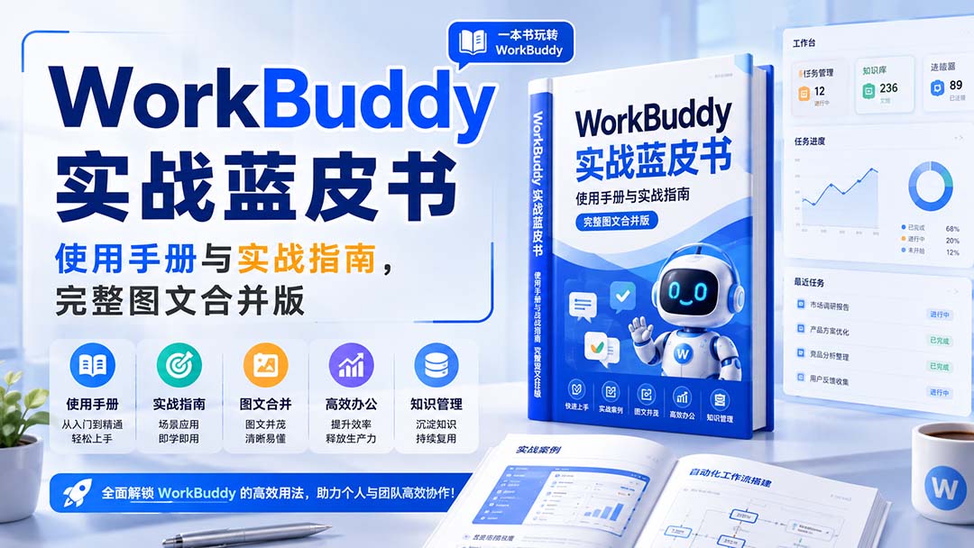 (20106期)WorkBuddy实战蓝皮书,使用手册与实战指南,完整图文合并版-悟空知识星球