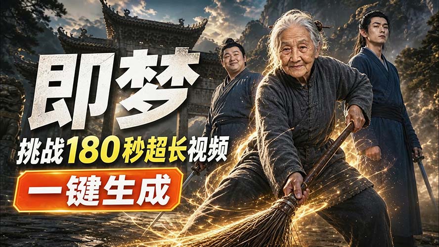 (20112期)即梦挑战180秒超长视频!一键生成3分钟电影?完整制作流程详细分享!-悟空知识星球