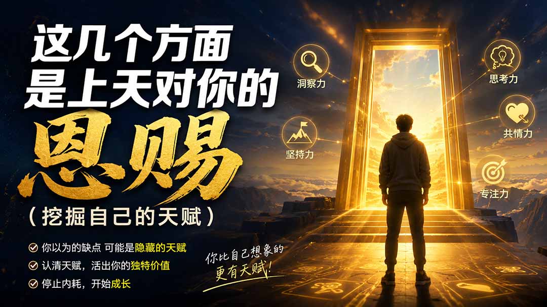 (19964期)付费文章:这几个方面是上天对你的恩赐(挖掘自己的天赋)-悟空知识星球