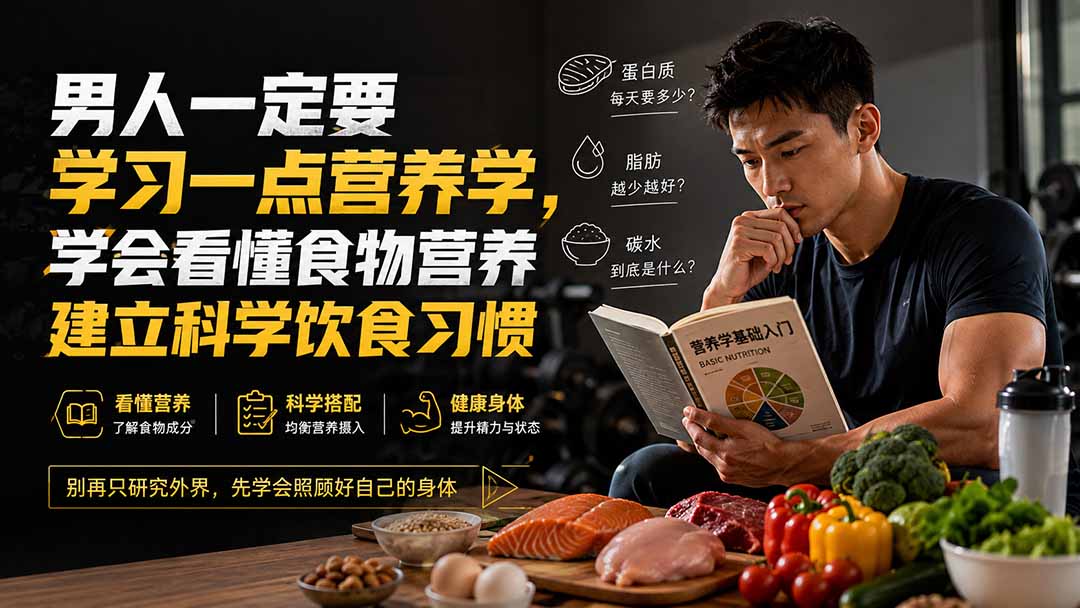 (20055期)付费文章:男人一定要学习一点营养学,学会看懂食物营养建立科学饮食习惯-悟空知识星球
