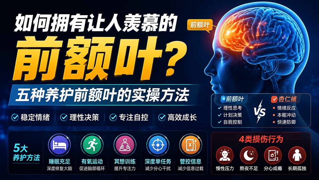 (19805期)付费文章:如何拥有让人羡慕的前额叶?五种养护前额叶的实操方法-悟空知识星球