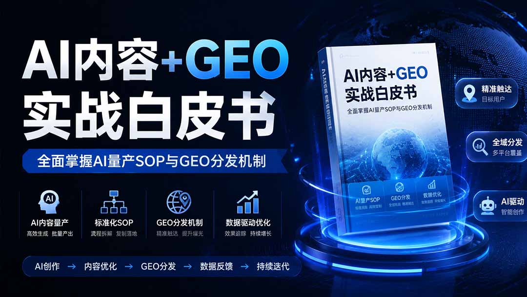 (19729期)AI内容+GEO实战白皮书。全面掌握AI量产SOP与GEO分发机制-悟空知识星球