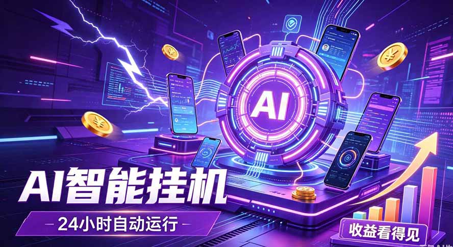 （19755期）AI智能广告挂机，躺赚新模式 设备托管运行，解放双手持续变现-悟空知识星球