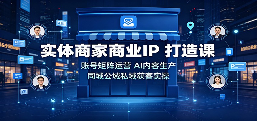 实体商家商业IP打造课:账号矩阵运营,AI内容生产,同城公域私域获客实操-悟空知识星球