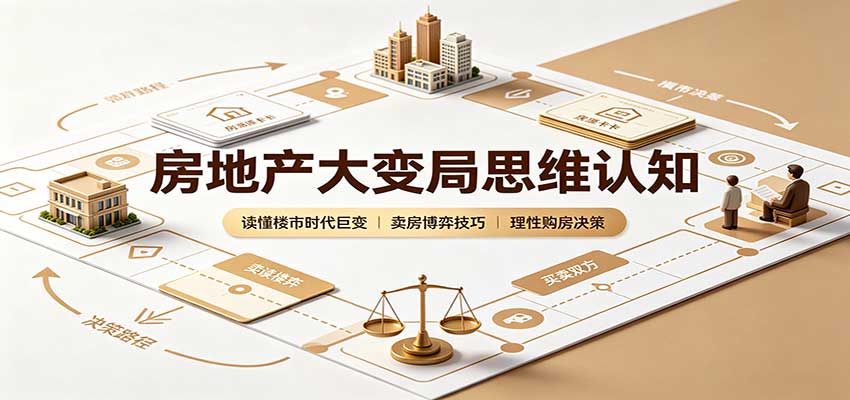 房地产大变局思维认知:读懂楼市时代巨变,卖房博弈技巧,理性购房决策-悟空知识星球