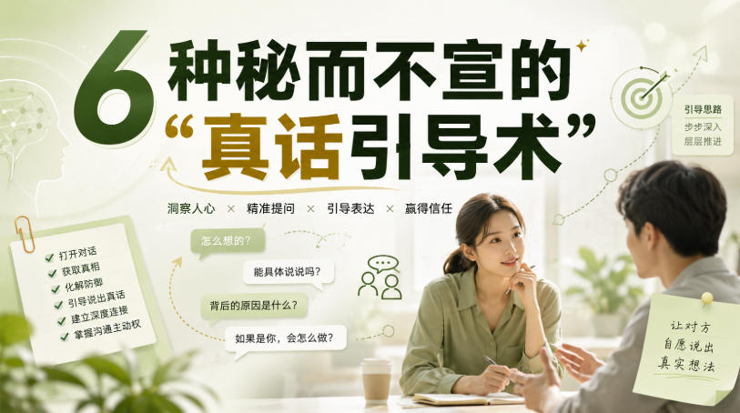 付费文章：6种秘而不宣的“真话引导术”-悟空知识星球