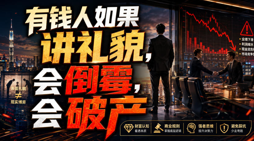 付费文章：有钱人如果讲礼貌，会倒霉，会破产-悟空知识星球