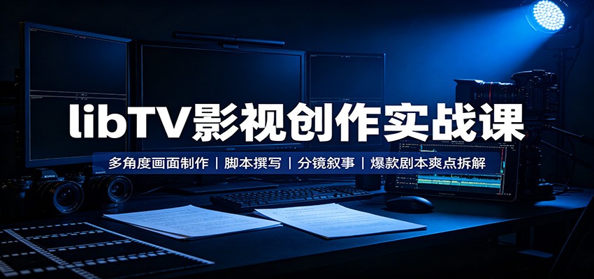 libTV影视创作实战课：多角度画面制作，脚本撰写，分镜叙事，爆款剧本爽点拆解-悟空知识星球