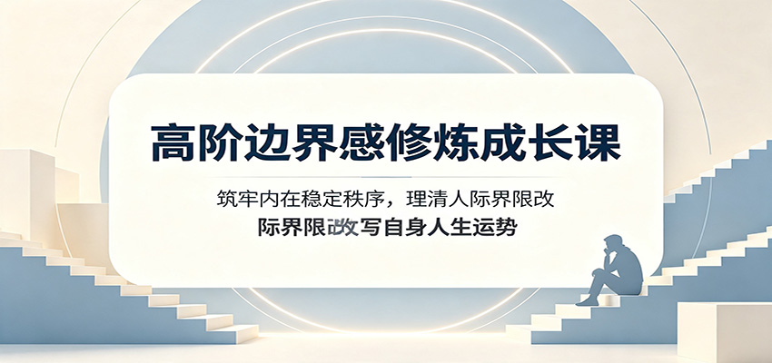 高阶边界感修炼成长课：筑牢内在稳定秩序，理清人际界限改写自身人生运势-悟空知识星球