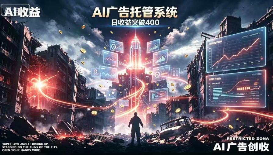 AI智能广告，全自动化运行，单日可达400+，小白新手0基础上手【揭秘】-悟空知识星球
