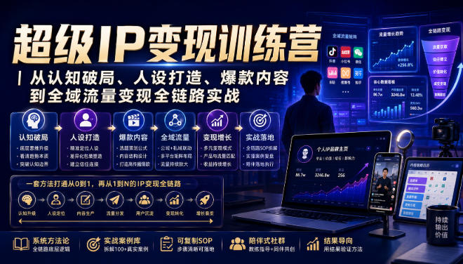 超级IP变现训练营|从认知破局、人设打造、爆款内容到全域流量变现全链路实战-悟空知识星球