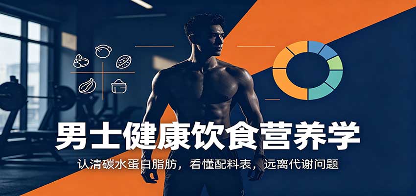 男士健康饮食营养学:认清碳水蛋白脂肪,看懂配料表,远离代谢问题-悟空知识星球