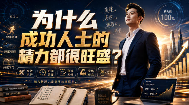 付费文章:为什么成功人士的精力都很旺盛?-悟空知识星球