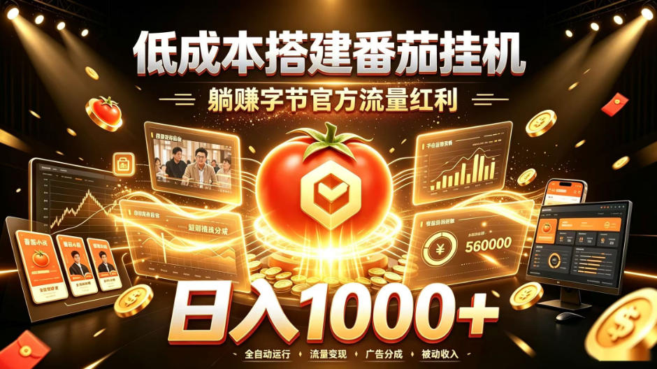 低成本搭建番茄挂G,躺賺字节官方流量红利,日入1k+,全程傻瓜式落地【揭秘】-悟空知识星球