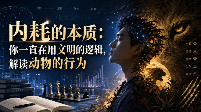 付费文章：内耗的本质：你一直在用文明的逻辑，解读动物的行为-悟空知识星球