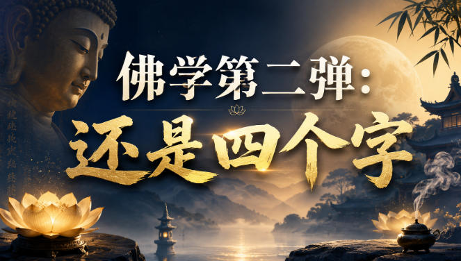 付费文章:佛学第二弹:还是四个字-悟空知识星球