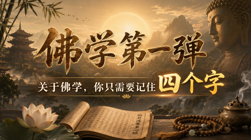 付费文章：佛学第一弹，关于佛学，你只需要记住四个字-悟空知识星球