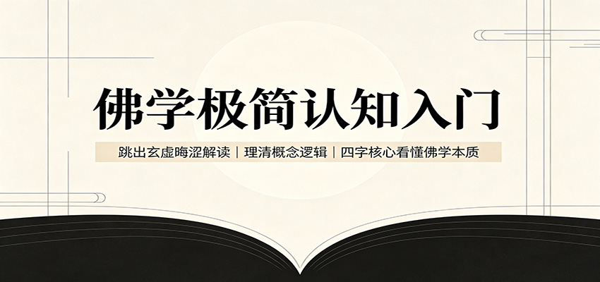 佛学极简认知入门:跳出玄虚晦涩解读,理清概念逻辑,四字核心看懂佛学本质-悟空知识星球