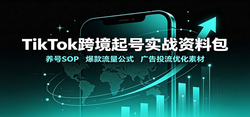 TikTok跨境起号实战资料包:养号SOP,爆款流量公式,广告投流优化素材-悟空知识星球