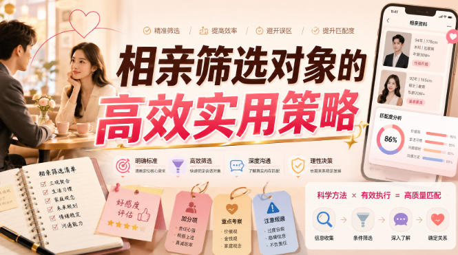 付费文章:相亲筛选对象的高效实用策略-悟空知识星球