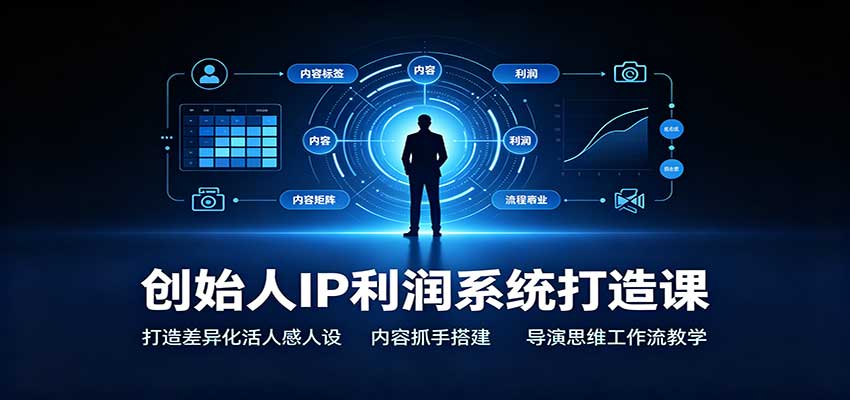 创始人IP利润系统打造课:打造差异化活人感人设,内容抓手搭建,导演思维工作流教学-悟空知识星球