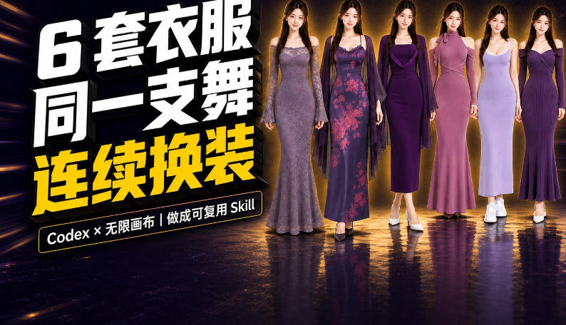 同一支舞,6套衣服按顺序切换:我把服装换装视频做成了一个Skill-悟空知识星球