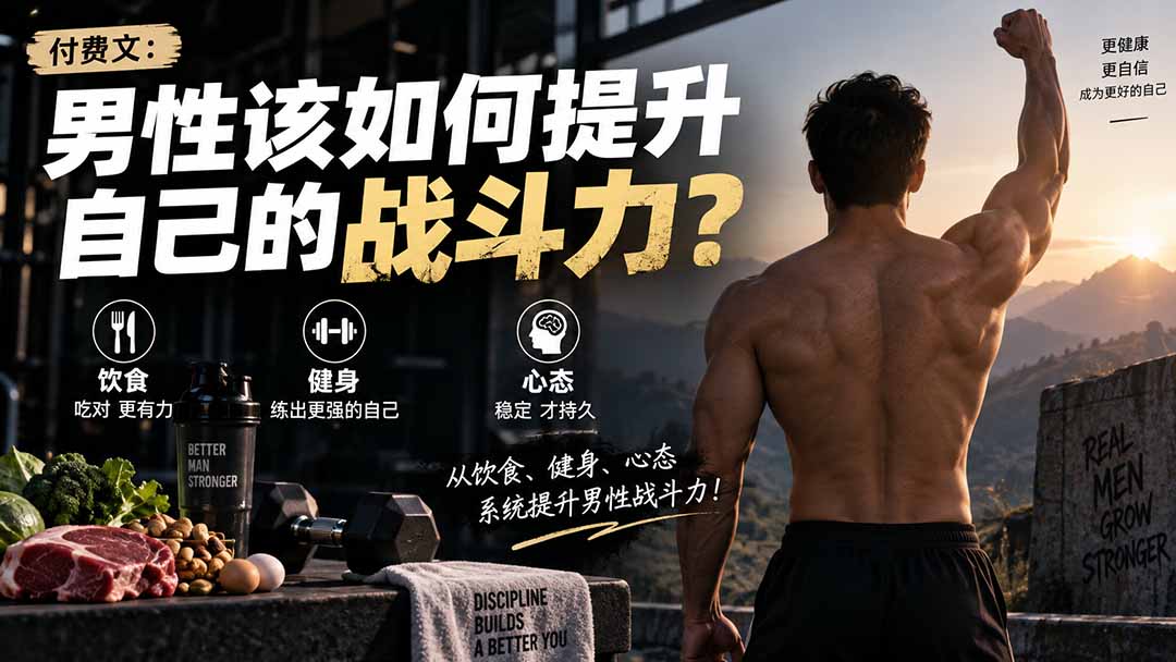 （20421期）付费文章：男性该如何提升自己的战斗力？-悟空知识星球
