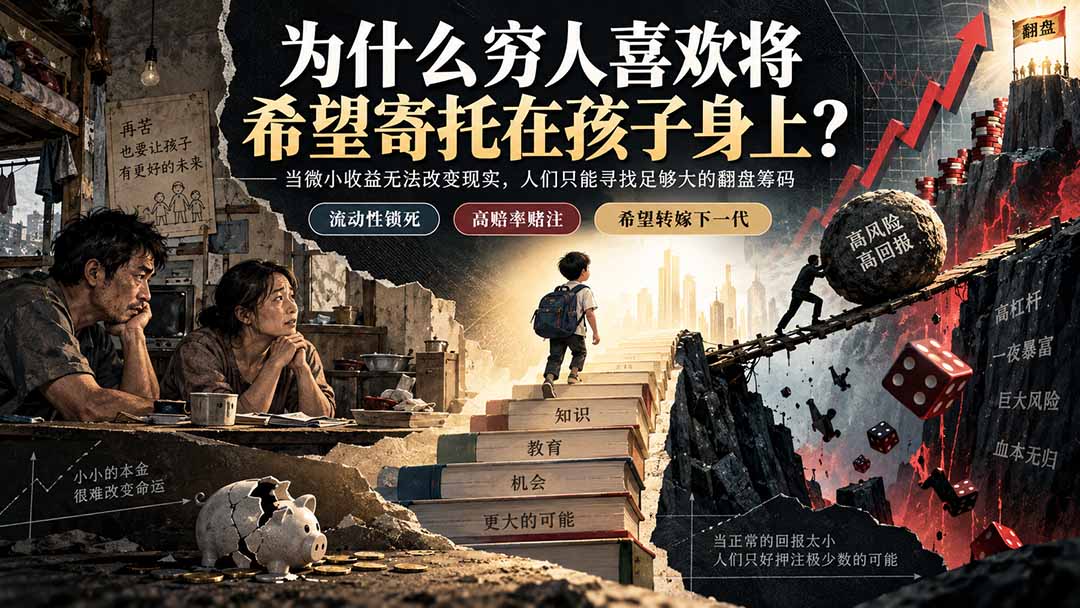 （20318期）社群精品文章：为什么穷人喜欢将希望寄托在孩子身上？-悟空知识星球