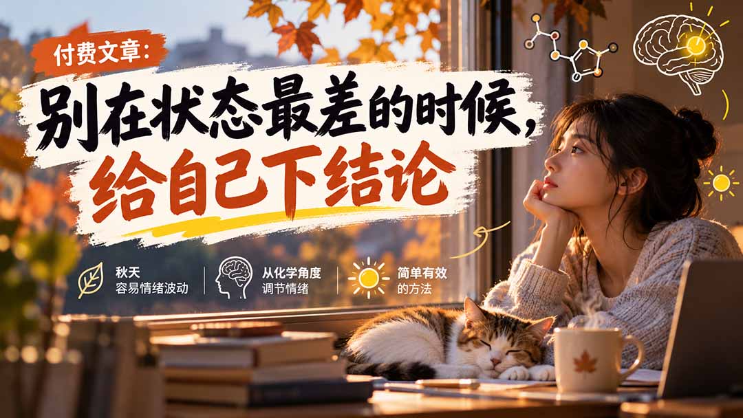 (20716期)【无水印】某付费文章:别在状态最差的时候,给自己下结论-悟空知识星球